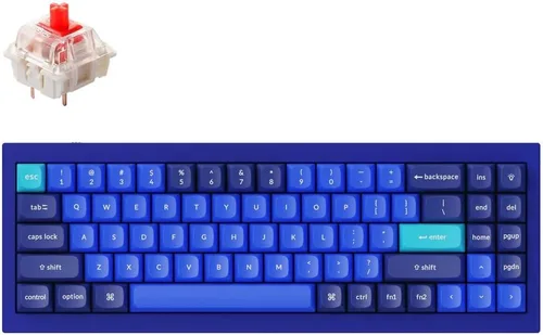 Vista 19 de Keychron Q4 Teclado mecánico personalizado con cable, 60% de diseño QMK/VIA macro programable con interruptor rojo Gateron G Pro intercambiable