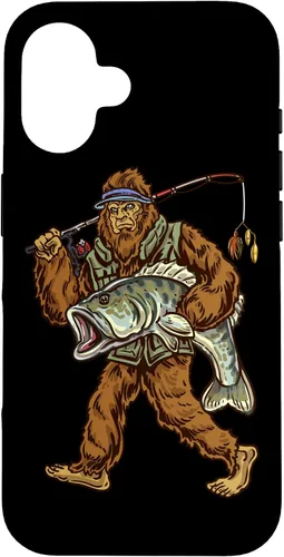 Vista 32 de Largemouth Bass Fishing Bigfoot Fisherman Case for iPhone 17