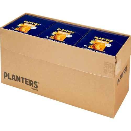 Vista 3 de Planters mitades y piezas de anacardos con sal marina pura
