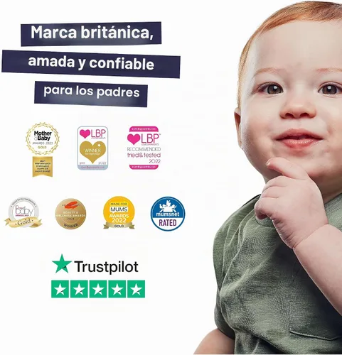 Vista 6 de Pura Pañales para bebé recién nacido con piel sensible, paquete de prueba, talla 1 (4–11 lbs), totalmente libre de cloro, indicador de humedad
