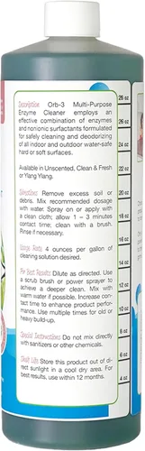 Vista 2 de Orb-3 Multipurpose Enzyme Cleaner, 1-Quart, Clean & Fresh