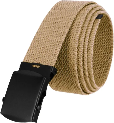 Vista 25 de Cinturón militar de lona Cinturón de tela Cinturón sin cuero Cinturón de talla única, 1-1/2 "(38 mm) de ancho