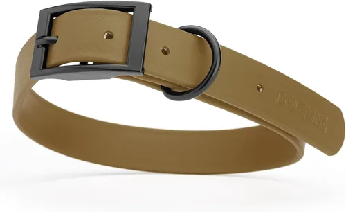Vista 22 de Dogline Biothane - Collar impermeable para perro con hebilla de liberación rápida, resistente cincha de nailon recubierta con resistente y a prueba