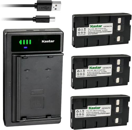 Vista 5 de Kastar Reemplazo del cargador de batería USB inteligente para JVC GR-SXM161US GR-SXM200 GR-SXM235U GR-SXM240U GR-SXM245U GR-SXM250US GR-SXM255