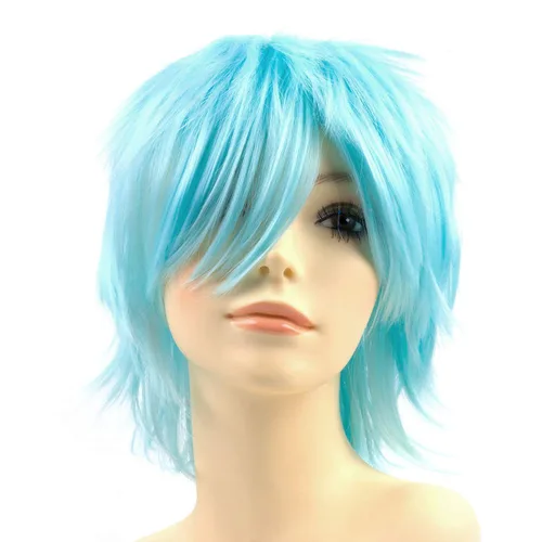 Vista 12 de Modernfairy Dark Orange Wig Short Anime Halloween Wigs for Men Women