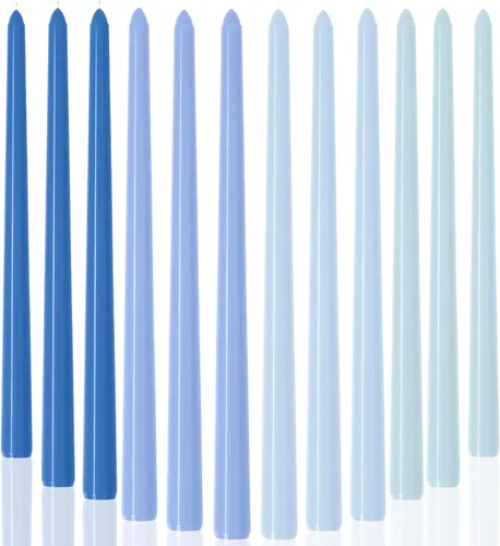 Vista 12 de Velas Cónicas en Espiral Degradado Rosa Vela Torcida Cónica Velas de Palo para Vacaciones Bodas Fiestas Cera Sin Aroma Vela de Cena Sin Goteo