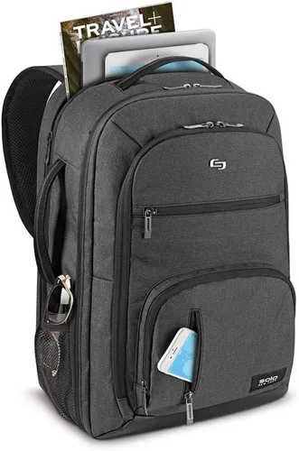 Vista 5 de Solo Grand - Mochila de viaje de 17.3 pulgadas, Gris, Mochila Grand Travel Tsa
