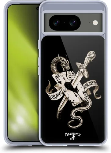 Vista 11 de Head Case Designs Officially Licensed Alchemy Gothic 13 Dagger Illustration Gel Case [Military Grade Protection] Compatible with Google Pixel 8 and
