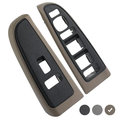 Vista 5 de Cubierta de bisel para interruptor de ventana compatible con Chevy Chevrolet Avalanche Silverado Suburban Tahoe, GMC Sierra Yukon, Cadillac Escalade