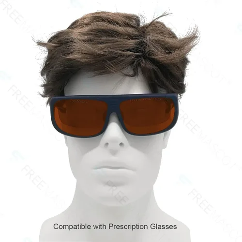 Vista 5 de FreeMascot OD 4+ 190nm-550nm/800nm-1100nm longitud de onda profesional gafas de seguridad láser para 405nm, 450nm, 532nm, 808nm, 980nm, 1064nm