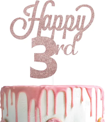 Vista 104 de LINGTEER - Decoración para pastel con texto "Happy Birthday 100", color negro