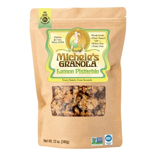 Vista 11 de Michele's Granola Granola Mantequilla de Almendra, bolsa de 12 onzas Sin gluten, vegano, hecho con avena orgánica de grano entero, sin OMG