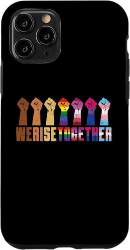 Vista 29 de We Rise Together Black LGBT Raised Fist Pride Equality Gift Case for iPhone 17