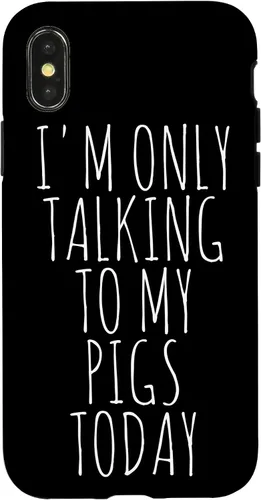 Vista 4 de iPhone 14 I'm Only Talking To My Pigs Today Case
