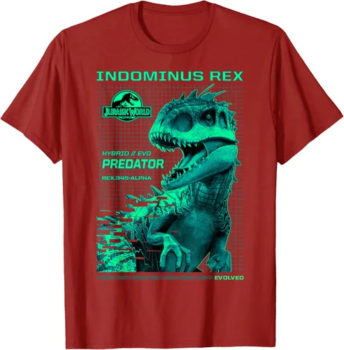 Vista 71 de Jurassic World Indominus Rex Hybrid Predator T-Shirt Small Negro