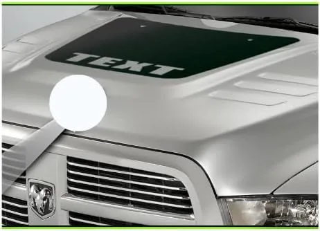 Vista 9 de Blackout Hood Graphics - Calcomanía de vinilo a rayas #1, compatible con Ram HD 3500 2500 compatible con 2010-2018 (negro brillante)
