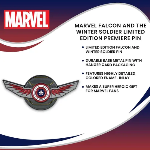 Vista 7 de SalesOne LLC Marvel Studios Falcon and The Winter Soldier - Pin esmaltado de edición limitada, coleccionable de cómics con licencia oficial, regalos