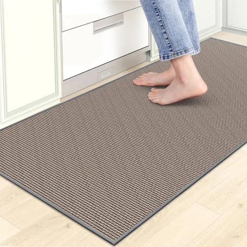Vista 12 de Tapetes de cocina para piso, alfombra de cocina, antideslizante, lavable, absorbente para delante del fregadero, entrada, pasillo, tapete de puerta