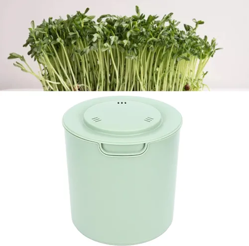 Vista 8 de Máquina de brotes de frijol, fabricante automático de brotes de frijol, bandeja de germinación de frijoles de gran capacidad con colador de agua
