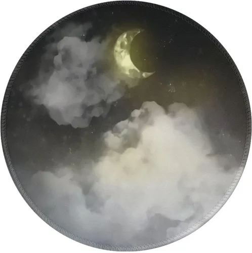 Vista 11 de Alfombrilla de mouse de fase lunar de fase lunar para ciclo, galaxia, luna, linda, alfombrilla de ratón para juegos, alfombrilla de mouse redonda