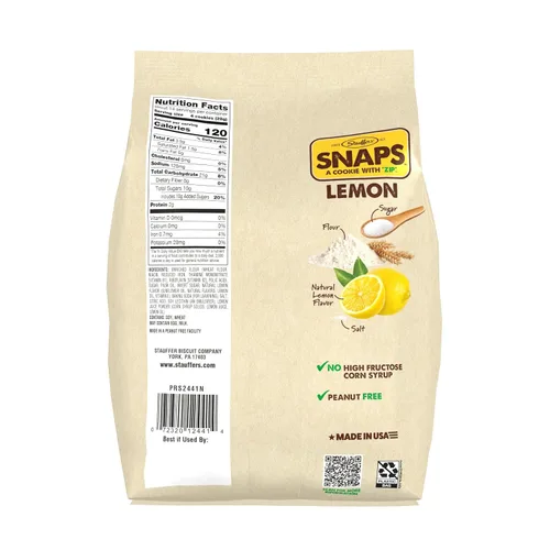 Vista 2 de Stauffer Cookie Lemon Snaps Original 14 Oz
