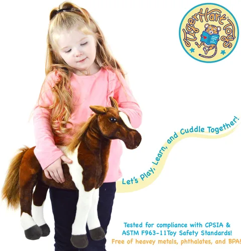 Vista 3 de TigerHart Hanna The Horse - Peluche de 16 pulgadas
