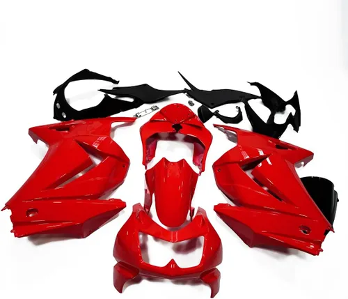 Vista 3 de ABS motocicleta carrocería kit para Kawasaki Ninja 250R EX250 2008 2009 2010 2011 2012 rojo