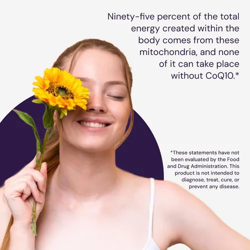 Vista 6 de Healthy Origins Natural Enhanced CoQ10 (BioPerine®), 200 mg - Suplemento energético y de salud cardíaca - Suplementos sin gluten y sin OMG