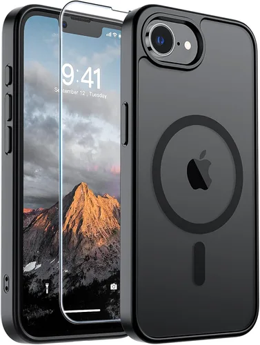 Vista 67 de SUPFINE Funda magnética para iPhone SE 2022 (3ª)/2020 (2ª), iPhone 8 (compatible con MagSafe) (protección contra caídas de grado militar), funda
