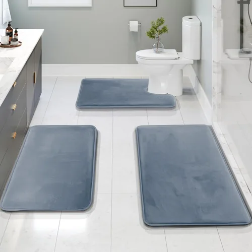 Vista 38 de Clara Clark tapete para baño, regadera o tina, de gomaespuma, negro, antiderrapante Camel Oro