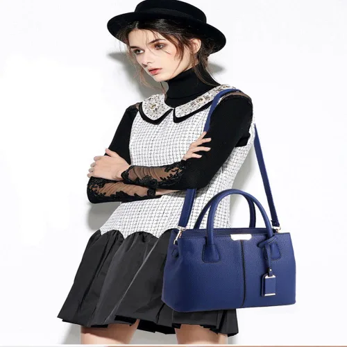 Vista 3 de Bolso de mano con clase para mujer, bolso de mano con asa