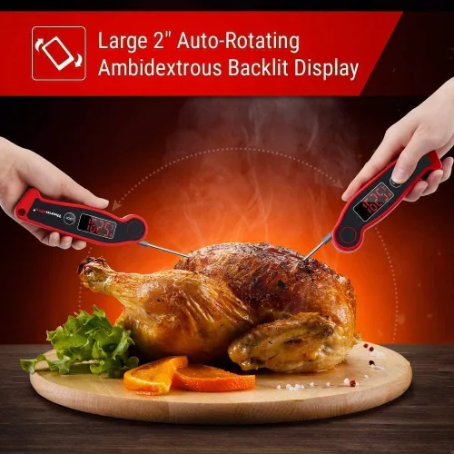 Vista 6 de ThermPro TP17 Termómetro digital para carne con sondas dobles + ThermoPro TP19 Termómetro termopar impermeable ultra rápido