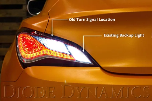 Vista 2 de Diode Dynamics Tail as Turn® +Módulo LED de respaldo compatible con Hyundai Genesis Coupe 2013-2016, Stage 2