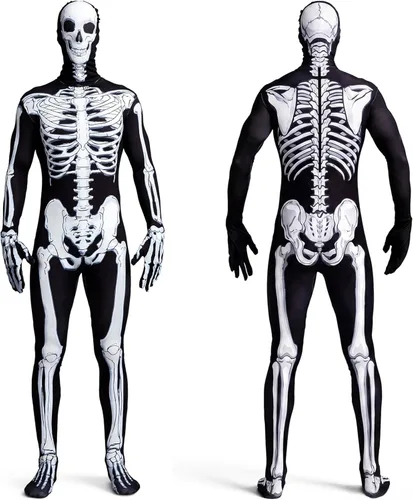 Vista 8 de Spooktacular Creations Disfraz de Halloween de esqueleto para hombre