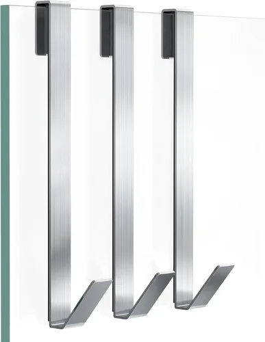 Vista 8 de Ganchos para puerta de ducha de 10 pulgadas, ganchos de ducha para toallas, ganchos de toalla extendidos resistentes sin perforaciones para puerta