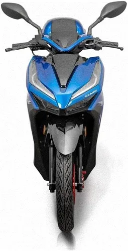 Vista 2 de HHH Clash 200 EFI Scooter de gas para calle, motocicleta de 168cc para adultos, totalmente automática, maletero y luces LED a juego (AZUL)