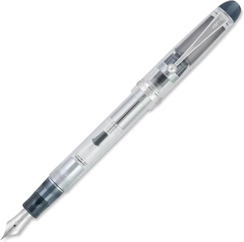 Vista 10 de Pluma estilográfica Pilot Custom 74, barril negro ahumado, plumín mediano (60955)