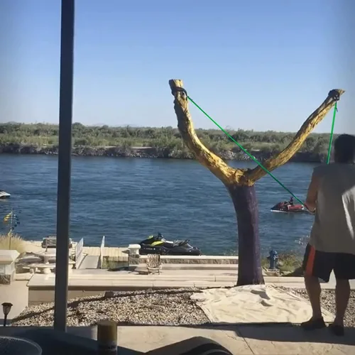 Vista 5 de Lanzador de globos de agua para adultos, 500 yardas de largo alcance, lanzador de camisetas para fiesta, juego de patio, catapulta juguetes