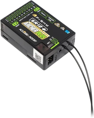 Vista 3 de FrSky Archer Plus SR12+ Receptor 12 canales Gyro integrado de 3 ejes y acelerómetro Múltiples modos de vuelo Antenas desmontables duales Señal