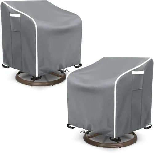 Vista 14 de AKEfit Fundas para sillas Adirondack para patio, paquete de 2 unidades, para sillas impermeables de hasta 29 pulgadas de ancho x 30 pulgadas