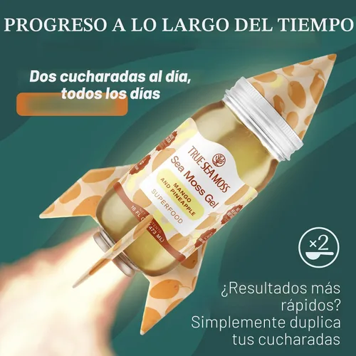 Vista 8 de TrueSeaMoss - Gel de musgo marino irlandés, cultivo silvestre, hecho con algas secas y frescas, apoyo para la salud y la digestión, fabricado