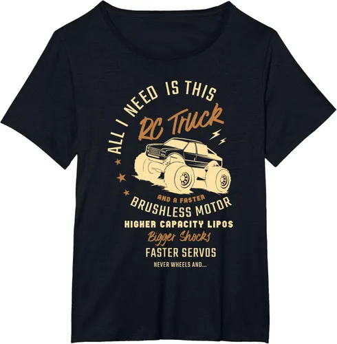 Vista 26 de Todo lo que necesito es este camión RC y una camiseta sin escobillas más rápida RC Motor Negro