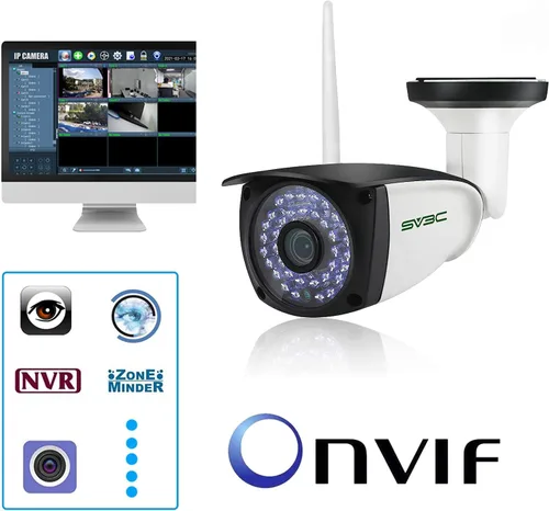 Vista 5 de 【Paquete de 2】 Cámaras de seguridad WiFi para exteriores, SV3C 1080P cámara IP de audio bidireccional, cámara de vigilancia exterior compatible