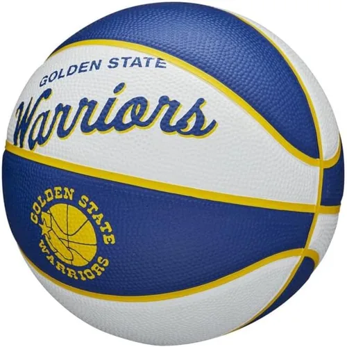 Vista 3 de Wilson NBA Team Retro Mini Balones de Baloncesto - Tamaño Mini - 3" Golden State Warriors