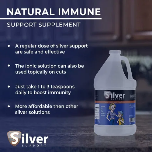 Vista 6 de Natural Immune Support Supplement, Nano-Sized Silver Solution, Immune Booster for Kids, Pets & Adults, Purified Silver, Fortify Your Immune System 1
