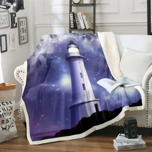 Vista 23 de Erosebridal Manta de franela sherpa de unicornio para niñas, bonito estampado de unicornio, manta de animales mágicos, morado, 40 x 50 pulgadas