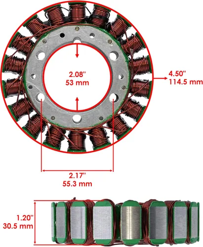 Vista 2 de Caltric Bombardier de la bobina del estator y de la recogida compatible con Can-Am Ds 650 Ds650 Baja 2002-2004