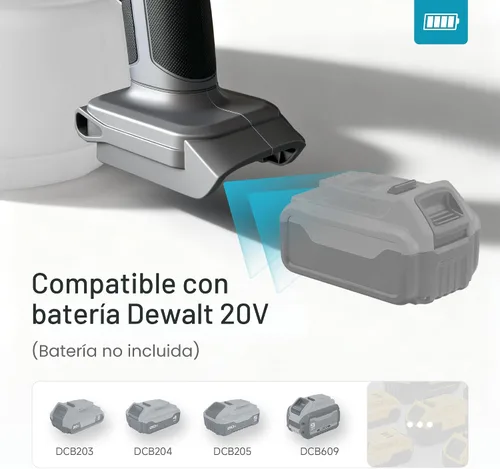 Vista 5 de Tilswall Shark700 - Pulverizador de pintura inalámbrico sin escobillas compatible con batería de rocío de 20 V (batería no incluida), fácil