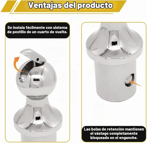 Vista 4 de 60601 - Bola de enganche de cuello de cisne con sistema de disco, compatible con Dodge RAM 2500 3500 2013-2025, bola de cuello de cisne de 2-5/16