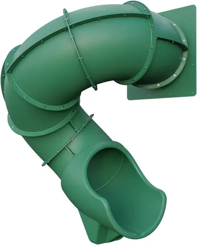 Vista 11 de Tobogán Turbo Twister de 5 pies para juegos – Aventura de giro, paseo suave y seguro TUSK Strong℠ (azul)